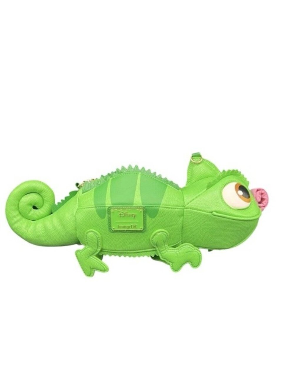 Loungefly Disney Tangled Figural Pascal Lizard  Chameleon Crossbody Bag NWT - Picture 4 of 7